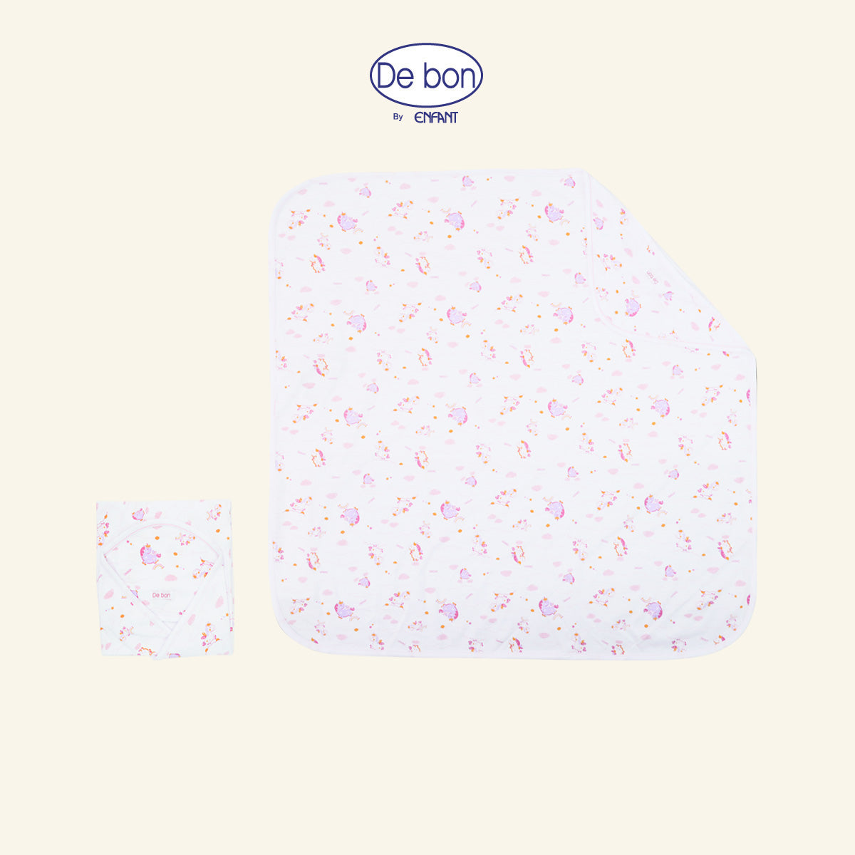 DE BON ผ้าห่อตัวเด็ก ขนาด72X72 ซม. ยูนิคอร์น EI6BC2