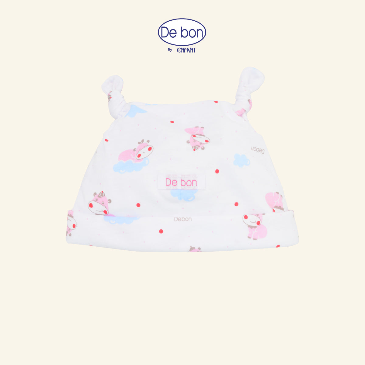 DE BON BY ENFANT หมวกเด็กอ่อน  (ลายการ์ตูน) EI7AY6
