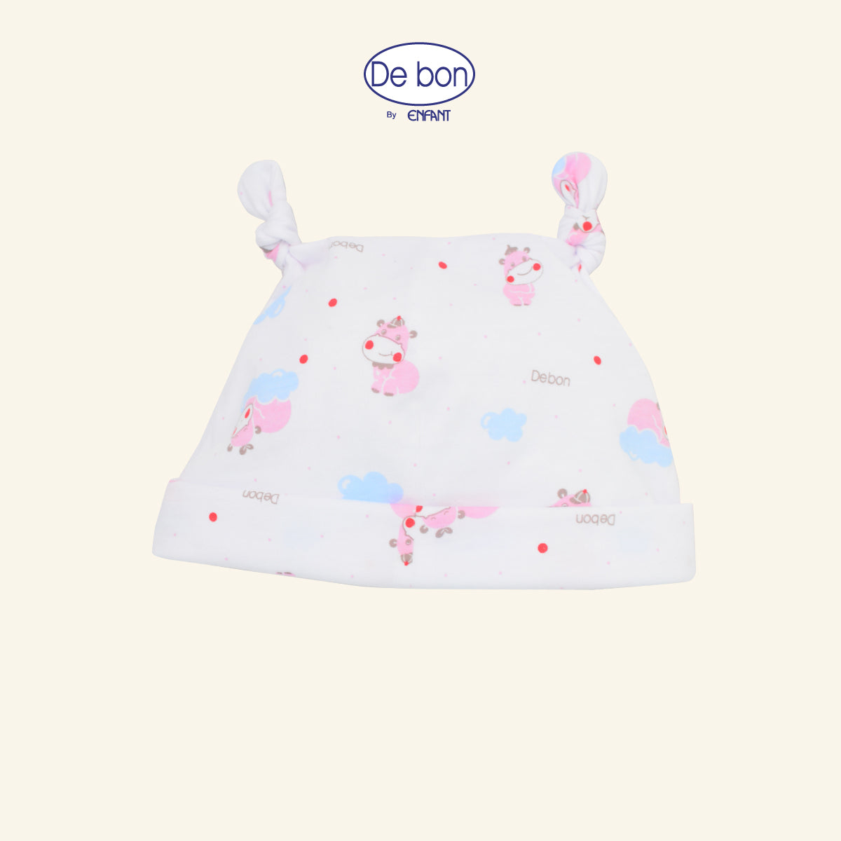 DE BON BY ENFANT หมวกเด็กอ่อน  (ลายการ์ตูน) EI7AY6