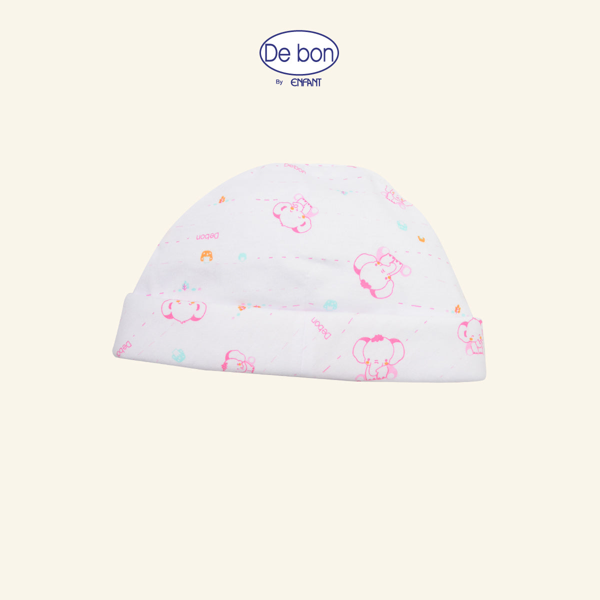 DE BON หมวก เด็กเล็ก แรกเกิด-3เดือน ช้างน้อย 2สี EI7AZ6