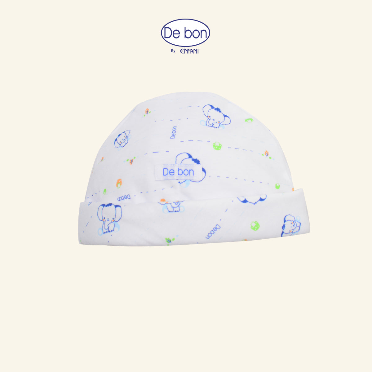 DE BON หมวก เด็กเล็ก แรกเกิด-3เดือน ช้างน้อย 2สี EI7AZ6