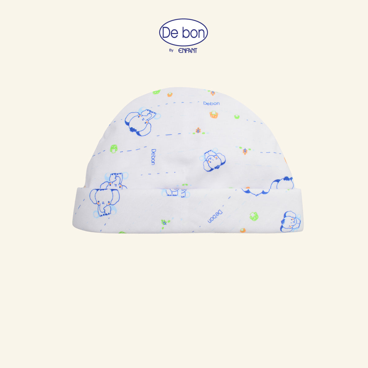 DE BON หมวก เด็กเล็ก แรกเกิด-3เดือน ช้างน้อย 2สี EI7AZ6