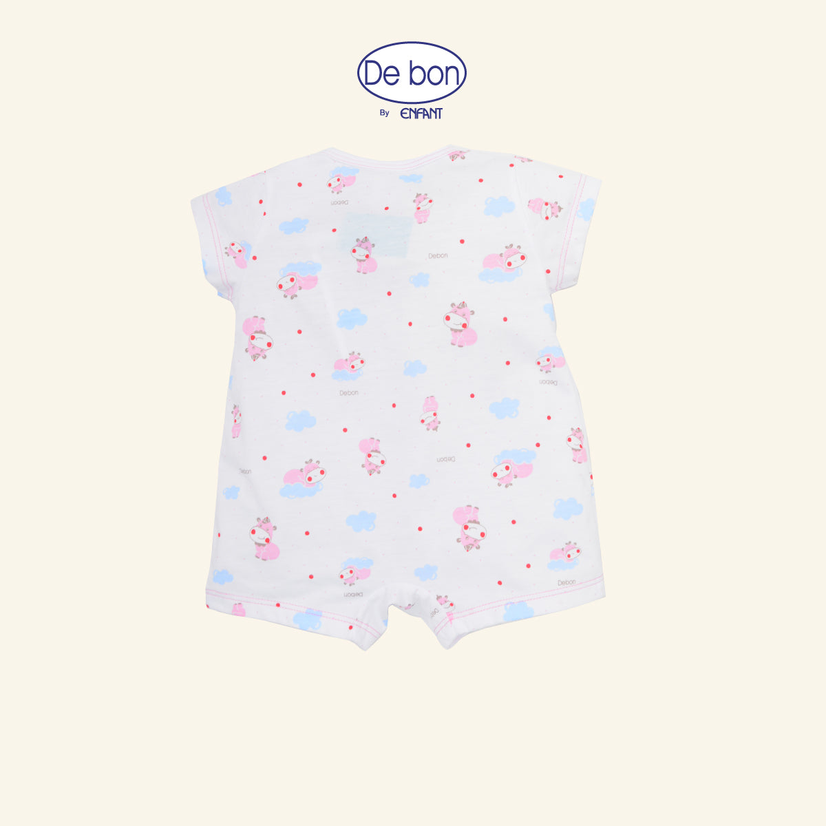 DE BON BY ENFANT บอดี้สูทเด็กอ่อนแขนสั้น (ลายการ์ตูน) EI8AY0