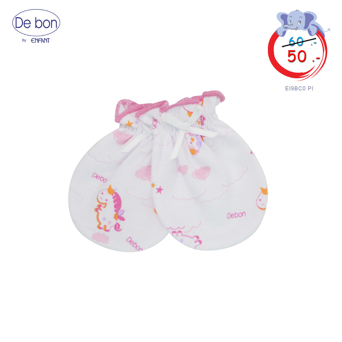 DE BON  ถุงมือ แรกเกิด-6เดือน ยูนิคอร์น EI9BC0
