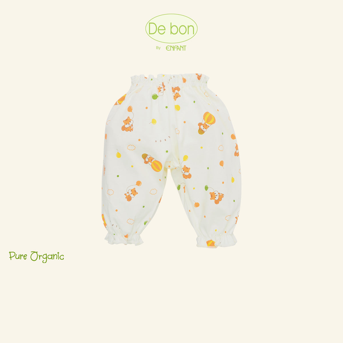 De Bon By Enfant ชุดนอนแขนยาว+ขายาว ลายกระรอกบอลลูน แรกเกิด - 6เดือน EJ1C78