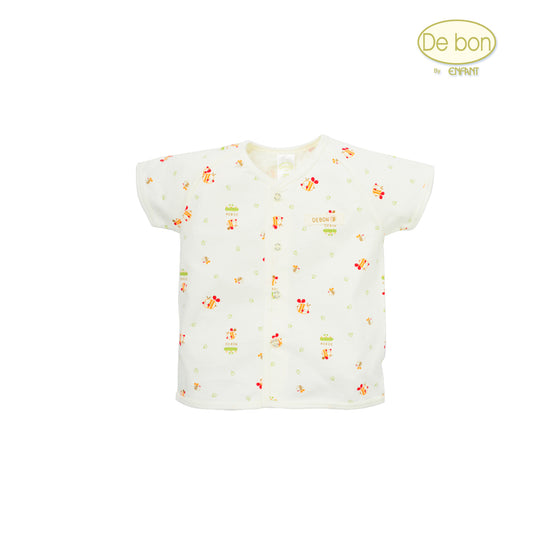 De bon Pure Organic เสื้อแขนสั้นสำหรับเด็กทารก3เดือน-2ขวบ EJ2C24