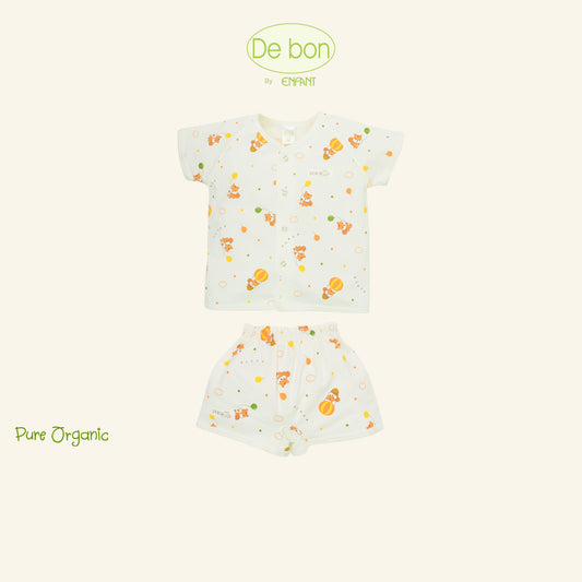 De Bon By Enfant เสื้อแขนสั้น+กางเกงขาสั้น (ขายแยกชิ้น) ลายกระรอกบอลลูน แรกเกิด - 2ปี EJ2C74+EJ2C75+EJ3C76