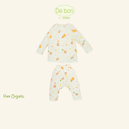 De Bon By Enfant เสื้อแขนยาว+กางเกงขายาว (ขายแยกชิ้น) ลายกระรอกบอลลูน แรกเกิด - 2ปี EJ2C76+EJ2C77+EJ4C75