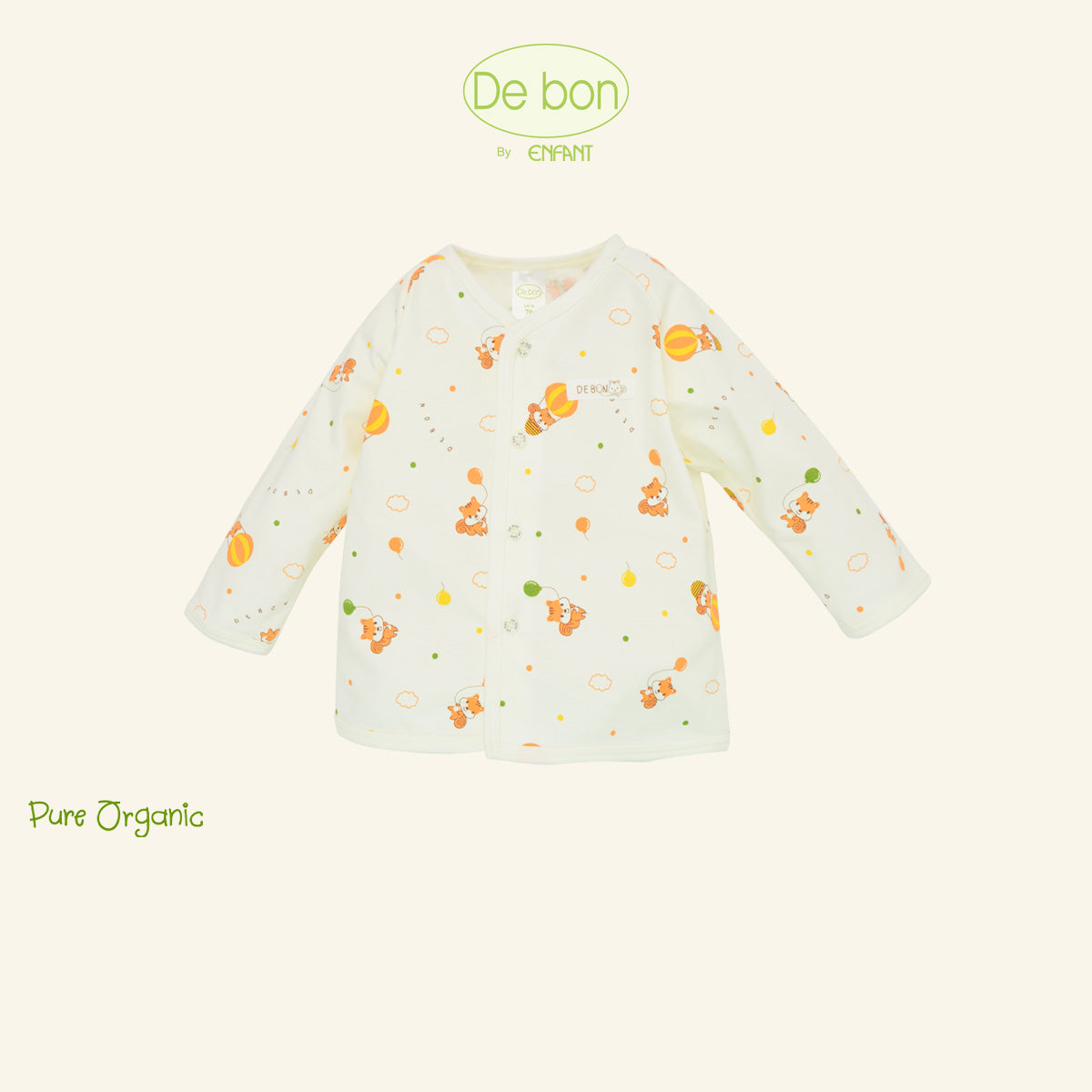 De Bon By Enfant เสื้อแขนยาว+กางเกงขายาว ขายแยกชิ้น ลายกระรอกบอลลูน แรกเกิด - 2ปี EJ2C76+EJ2C77+EJ4C75