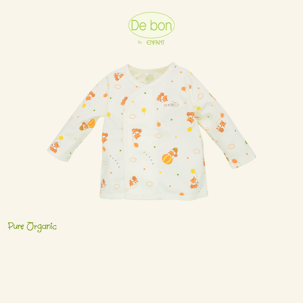 De Bon By Enfant เสื้อแขนยาว+กางเกงขายาว ขายแยกชิ้น ลายกระรอกบอลลูน แรกเกิด - 2ปี EJ2C76+EJ2C77+EJ4C75