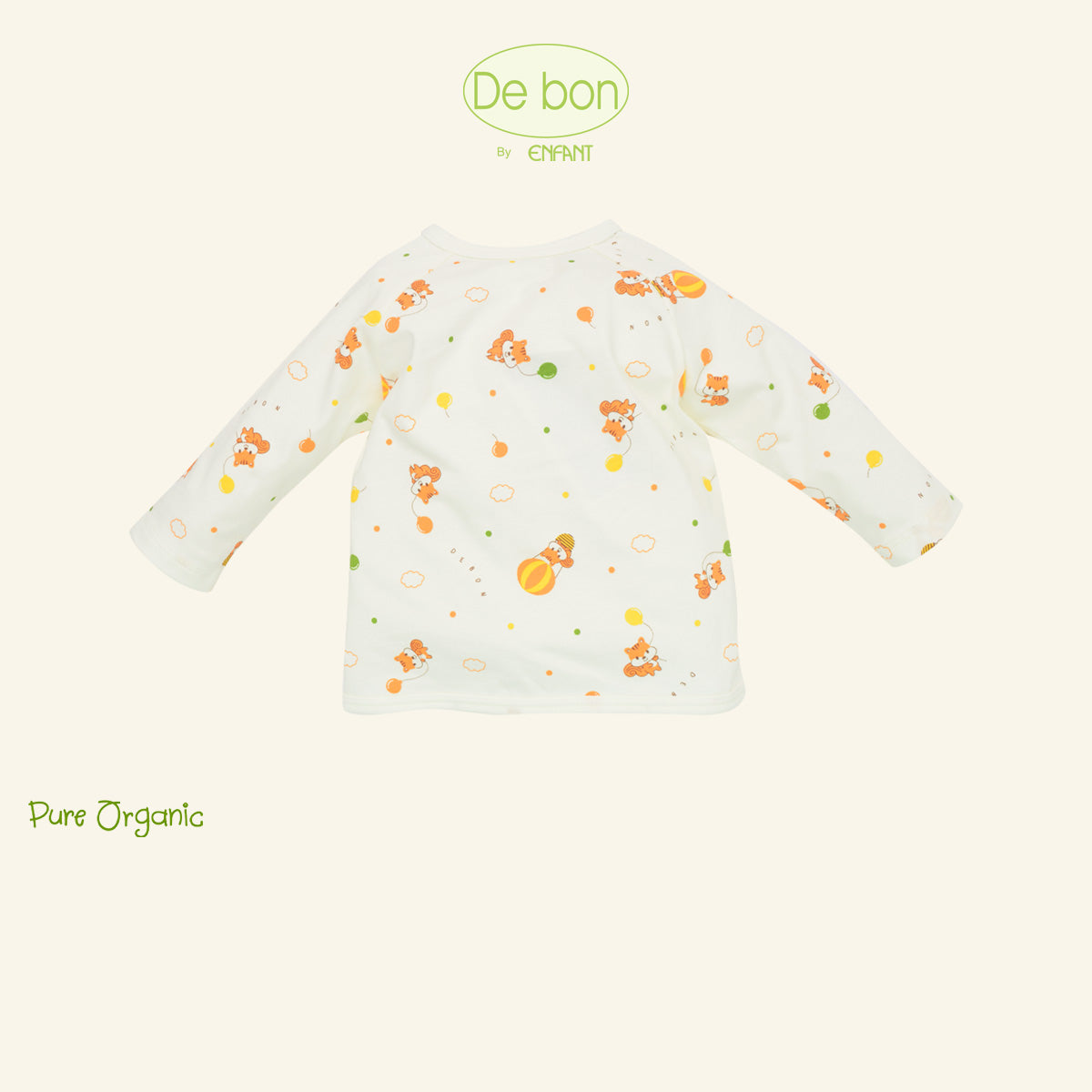 De Bon By Enfant เสื้อแขนยาว+กางเกงขายาว ขายแยกชิ้น ลายกระรอกบอลลูน แรกเกิด - 2ปี EJ2C76+EJ2C77+EJ4C75
