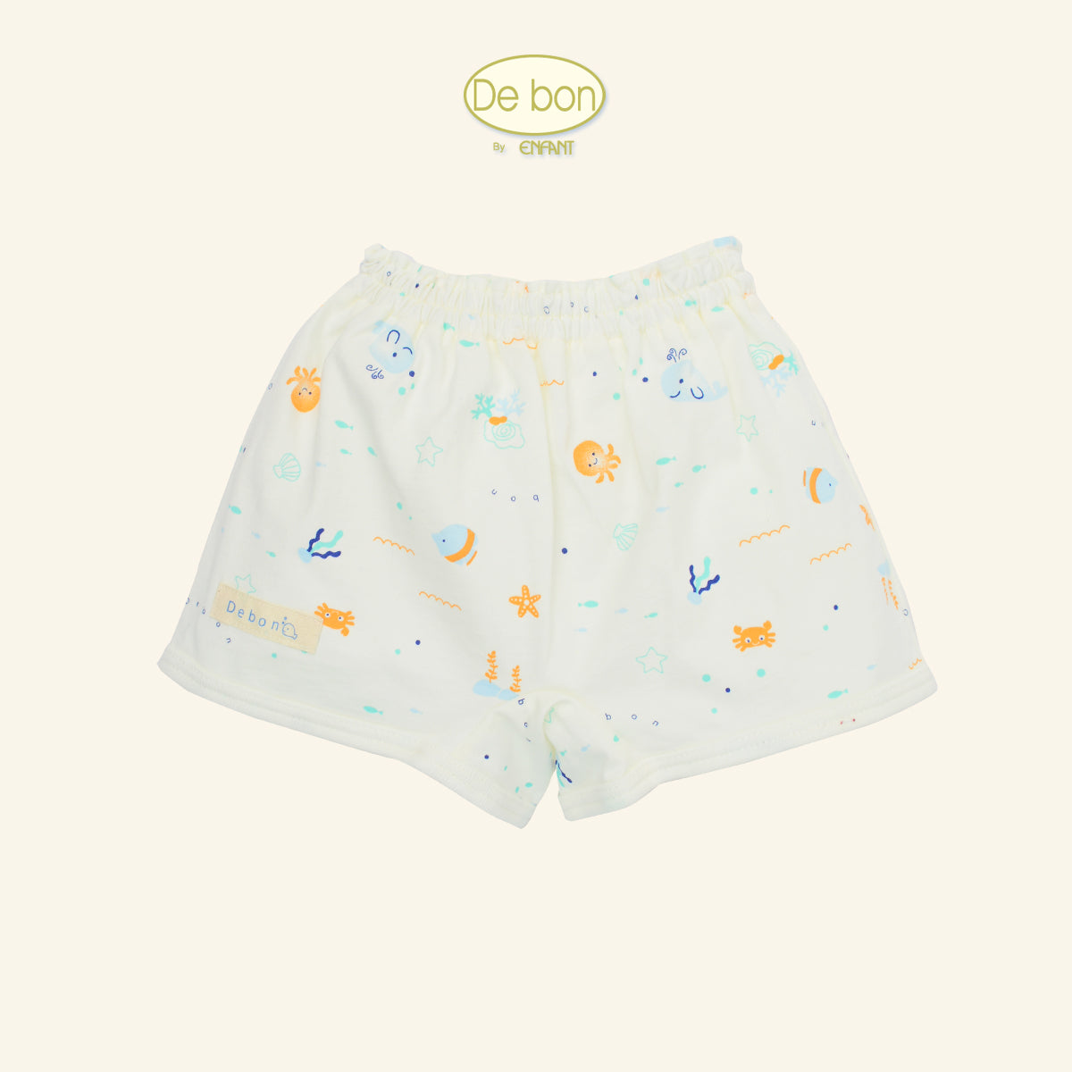DE BON ขายแยกชิ้น เสื้อแขนสั้นแบบกระดุมผ่านหน้า แขนสั้นแบบป้ายเชือกผูก กางเกงขาสั้น EJ2C64 2C65 3C66