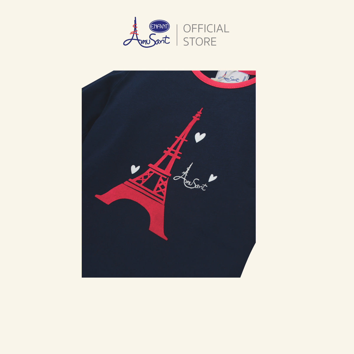 Amusant By Enfant เสื้อยืดแขนยาวเด็กหญิง สำหรับ 2 ขวบ- 14 ขวบ EK2H81