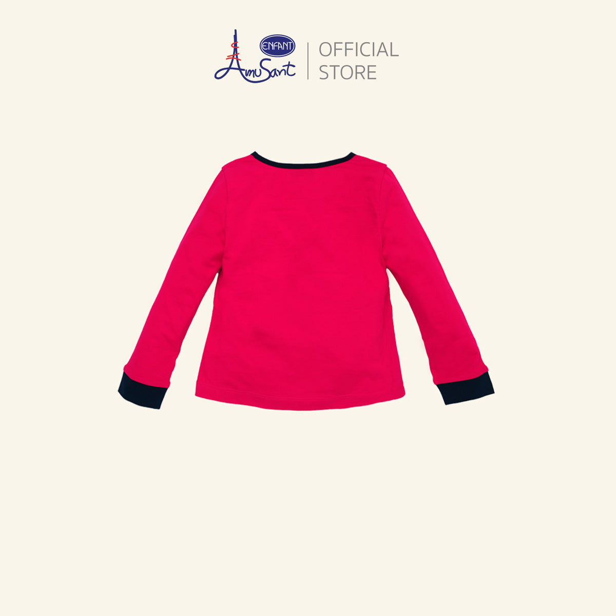 Amusant By Enfant เสื้อยืดแขนยาวเด็กหญิง สำหรับ 2 ขวบ- 14 ขวบ EK2H81