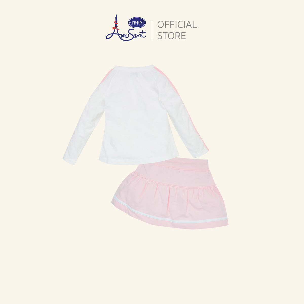 Amusant By Enfant เสื้อแขนยาว และกระโปรงผ้าเฟรนเทอรี่ (ขายแยกชิ้น)สำหรับ 2 -14 ปี EK2H82,EK6H81