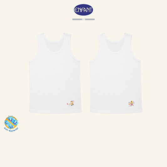 Enfant เสื้อกล้ามเด็กชายและเด็กหญิง 1 แพ็ค 2 ตัว ลายม้า-เสือ 10-16 ปี EL2A35
