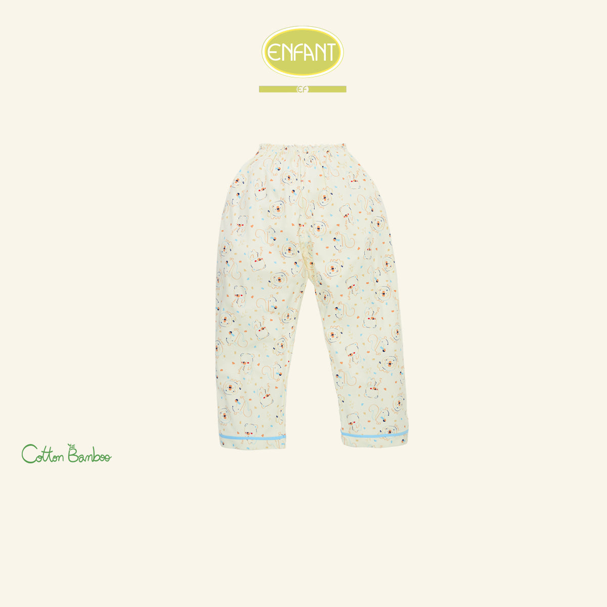 Enfant ชุดนอนเด็กชาย แขนยาว+ขายาว ลายน้องหมี 6-8 ปี EN1I43