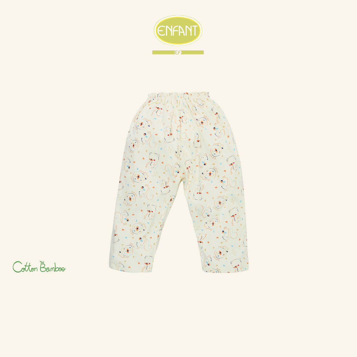 Enfant  Green ชุดนอนเด็กหญิง แขนยาว+ขายาว ลายน้องหมี 1-8 ปี EN1I48