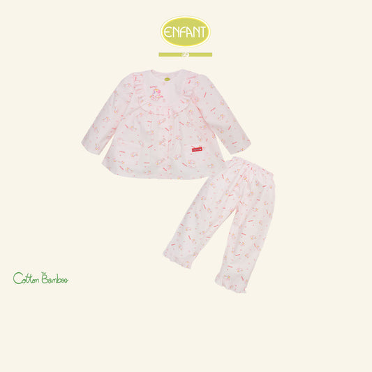 Enfant  ชุดนอนเด็กหญิง  แขนยาว+ขายาว ลายยูนิคอร์น 2-10 ปี EN1I49