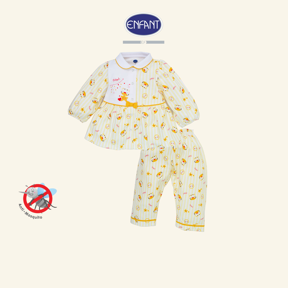 ENFANT – ENFANT – ชุดนอนเด็กผู้หญิงแขนยาว + ขายาว  EN1I57