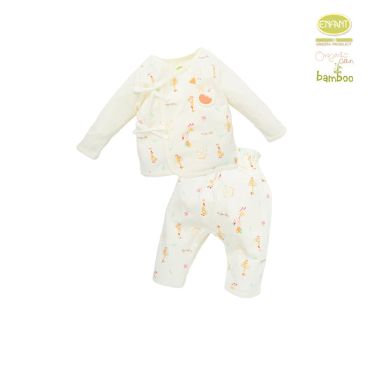 Enfant Green ชุดเสื้อป้ายแขนยาวลายห่านน่ารัก สำหรับแรกเกิด-6เดือน ER1R87