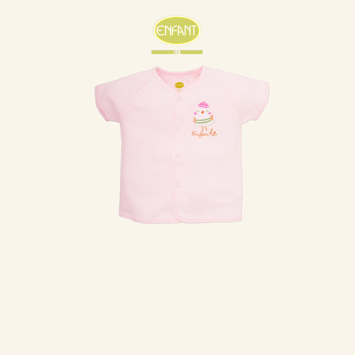 ENFANT ชุดกระดุมแขนสั้น 3เดือน-2ขวบ ฟ้า-ชมพู รุ่นER1R94