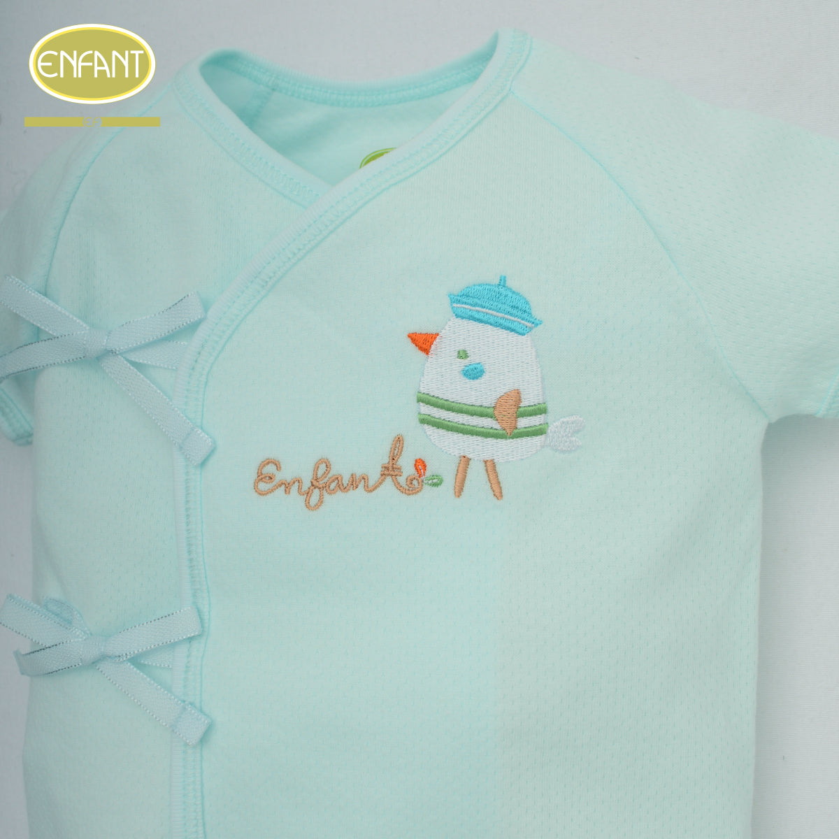 ENFANT ชุดบอดี้สูท แรกเกิด-1ขวบ ลายนกน้อย ฟ้า รุ่นER8R91