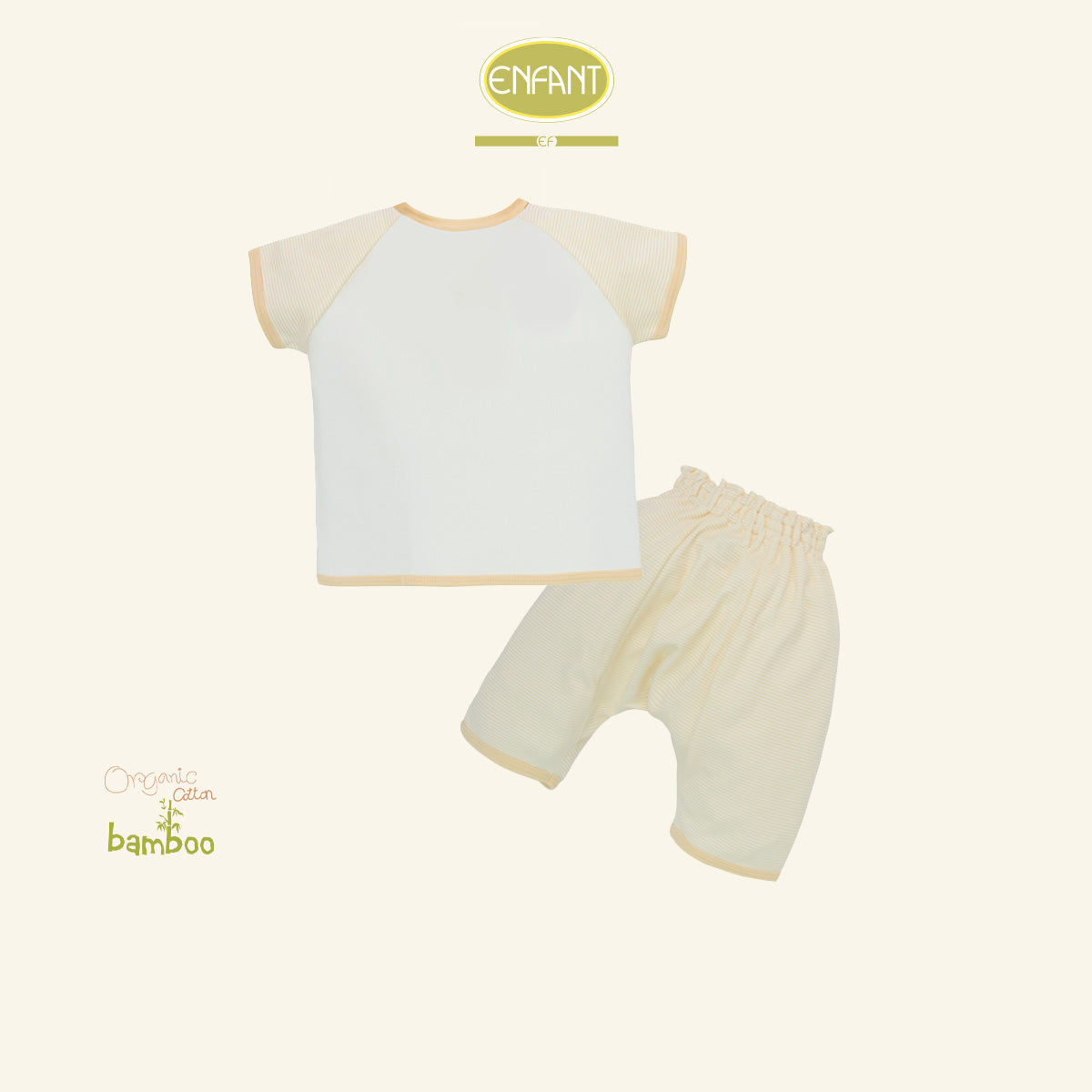 ENFANT ชุดเสื้อแขนสั้น กางเกงขายาว ลายม้าโยกสุดคิวท์ ER1S55