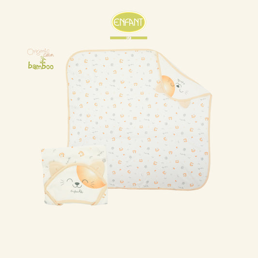 ENFANT GREEN ผ้าห่อตัว ขนาด72X72 แมวเหมียว ER6S30
