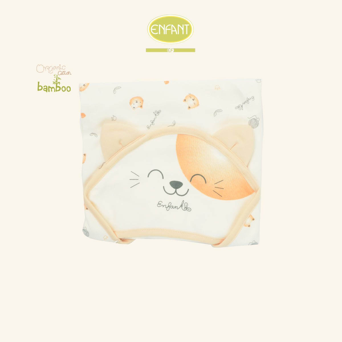 ENFANT GREEN ผ้าห่อตัว ขนาด72X72 แมวเหมียว ER6S30