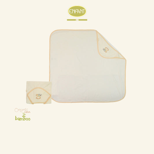 ENFANT ผ้าห่อตัวเด็ก ลายม้าโยกสุดคิวท์ สีครีม ขนาด 72X72 ซม. ER6S50