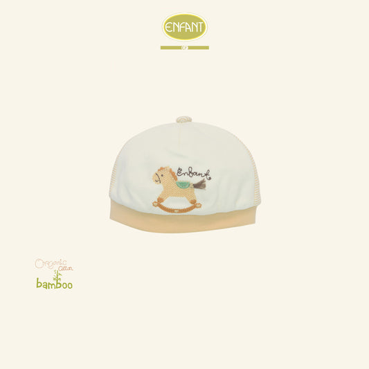 ENFANT หมวกเด็ก ลายม้าโยกสุดคิวท์ สีครีม ER7S57