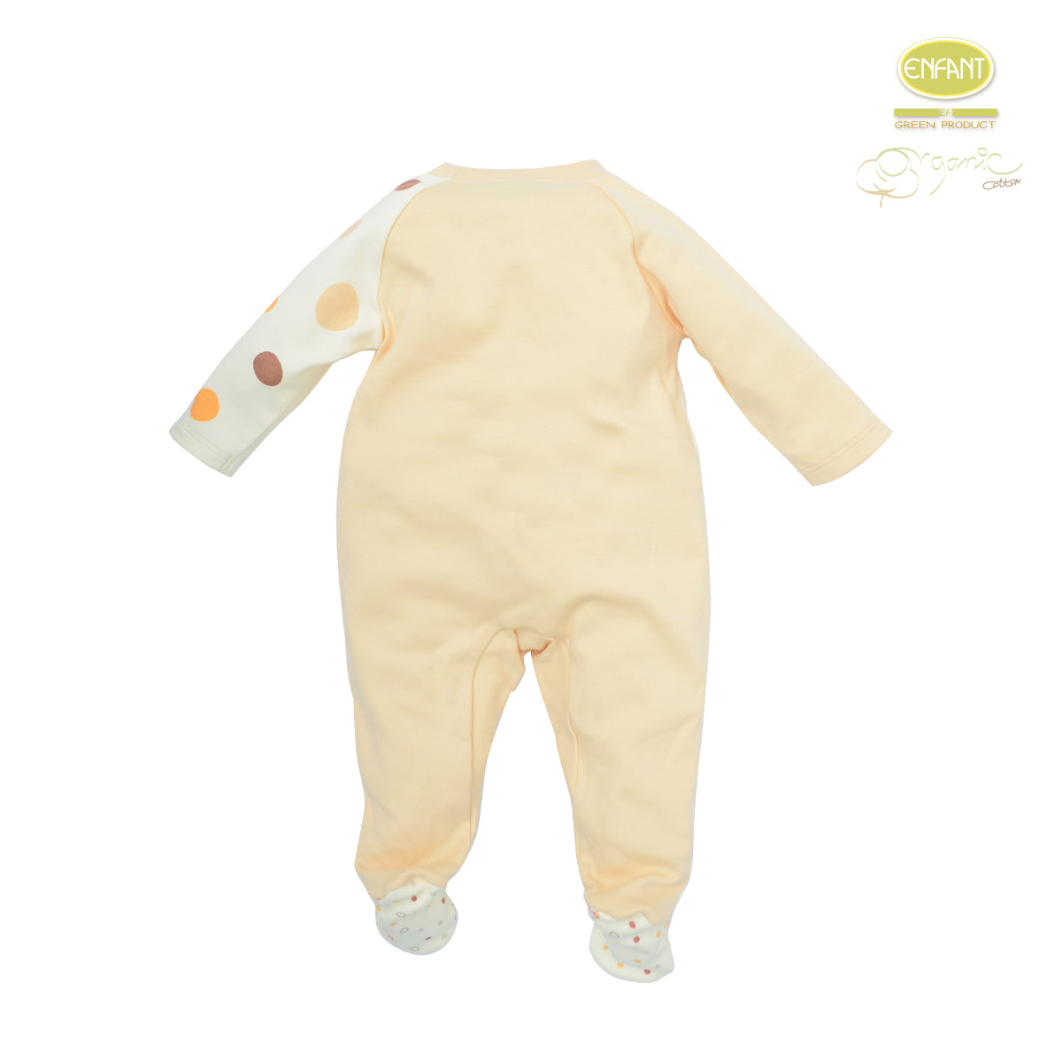 Enfant green ชุดบอดี้สูทคลุมเท้าสำหรับเด็กอ่อน ER8R64