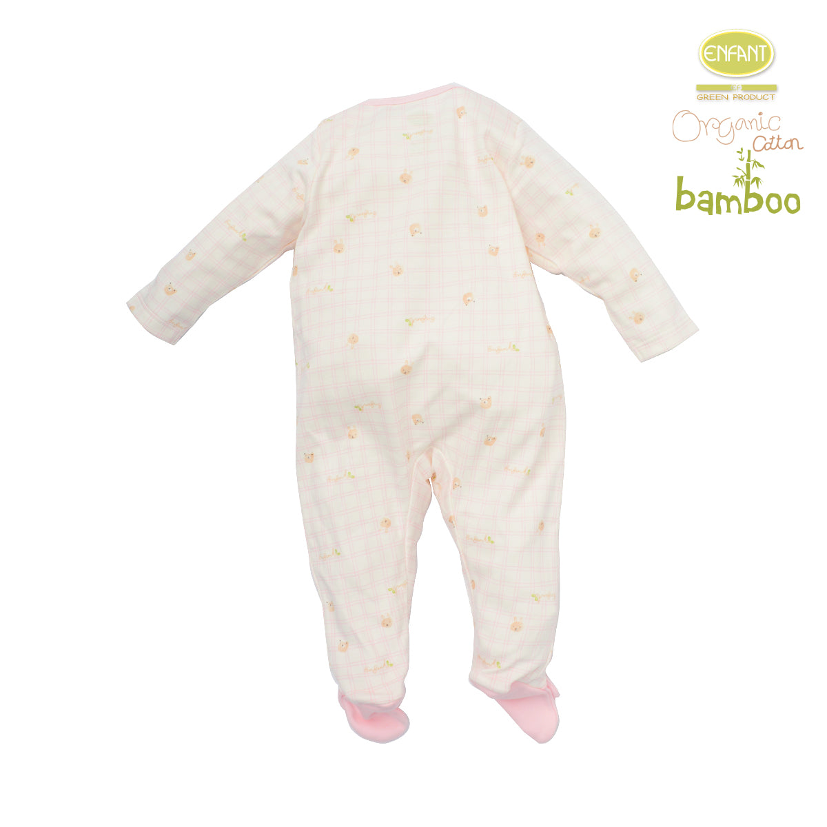 Enfant green Organic cotton Bambuชุดบอดี้สูทเด็กอ่อน ER8R74