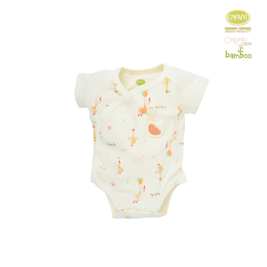 Enfant Green ชุดบอดี้สูทเด็กเล็ก ลายห่านน้อย ER8R80