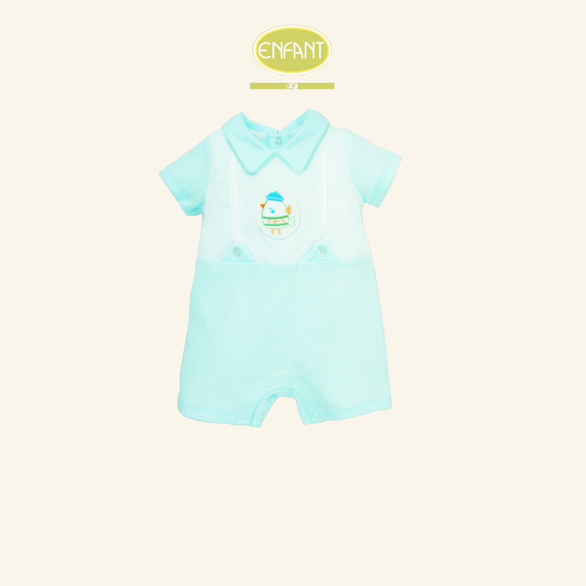 ENFANT ชุดบอดี้สูท แรกเกิด-1ขวบ ลายนกน้อย ฟ้า รุ่นER8R91