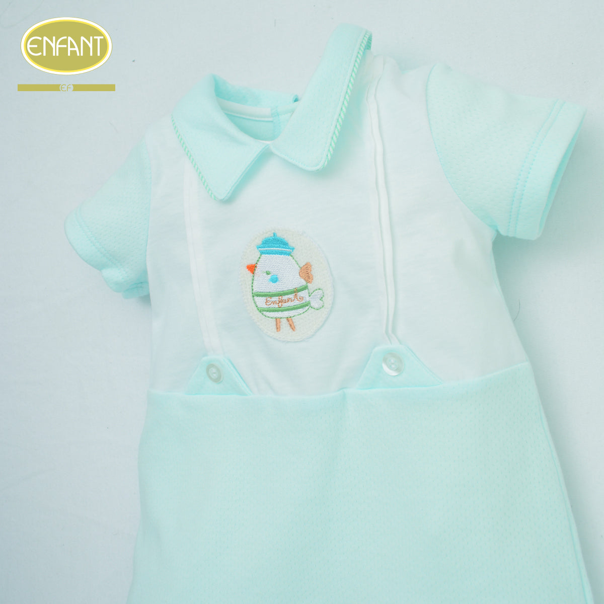 ENFANT ชุดบอดี้สูท แรกเกิด-1ขวบ ลายนกน้อย ฟ้า รุ่นER8R91