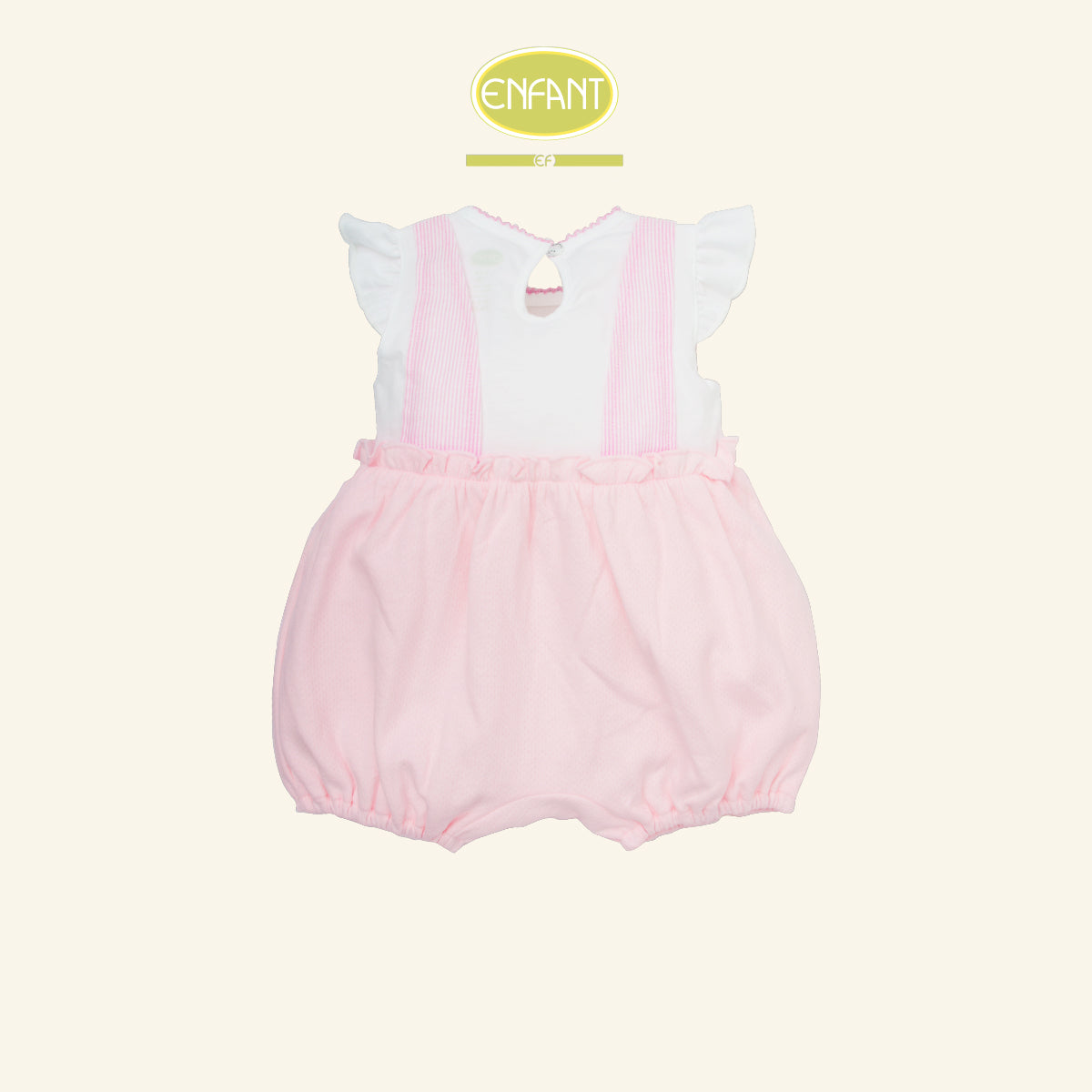 ENFANT ชุดบอดี้สูท แรกเกิด-1ขวบ ลายนกน้อย ชมพู รุ่นER8R92