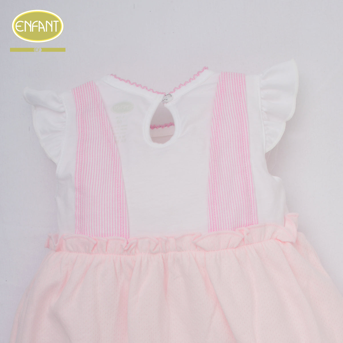 ENFANT ชุดบอดี้สูท แรกเกิด-1ขวบ ลายนกน้อย ชมพู รุ่นER8R92