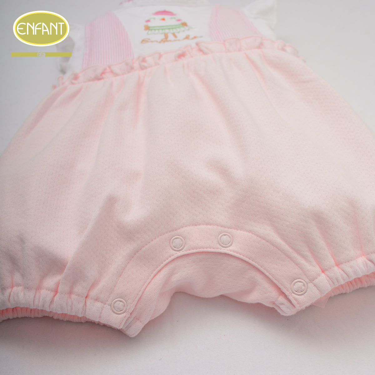 ENFANT ชุดบอดี้สูท แรกเกิด-1ขวบ ลายนกน้อย ชมพู รุ่นER8R92