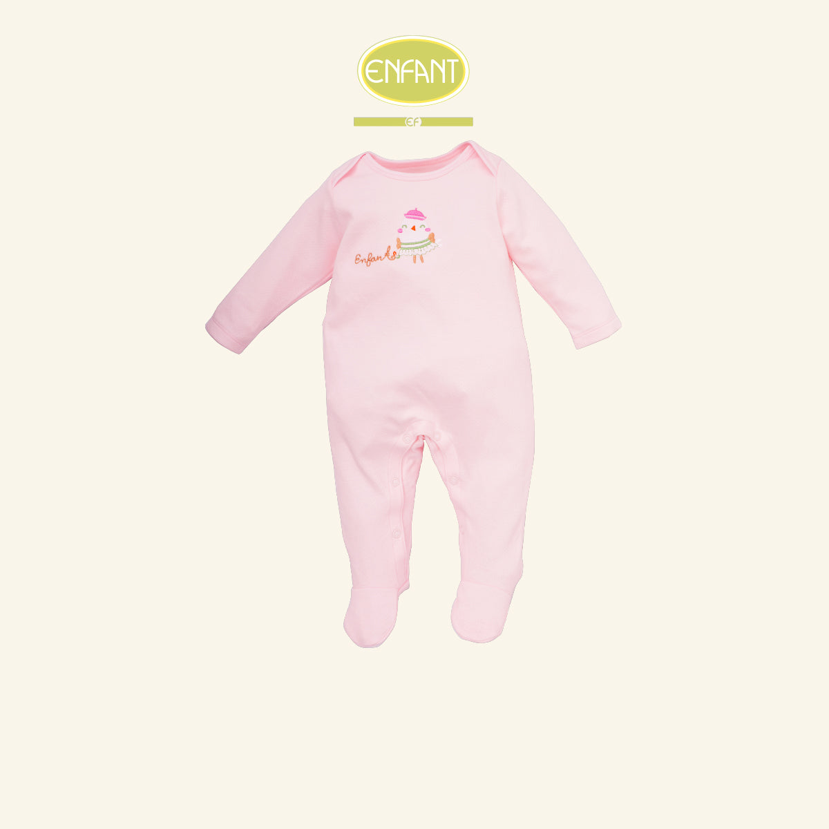 ENFANT ชุดลอมเปอร์คลุมเท้า แรกเกิด-6เดือน ฟ้าชมพู รุ่นER8R94