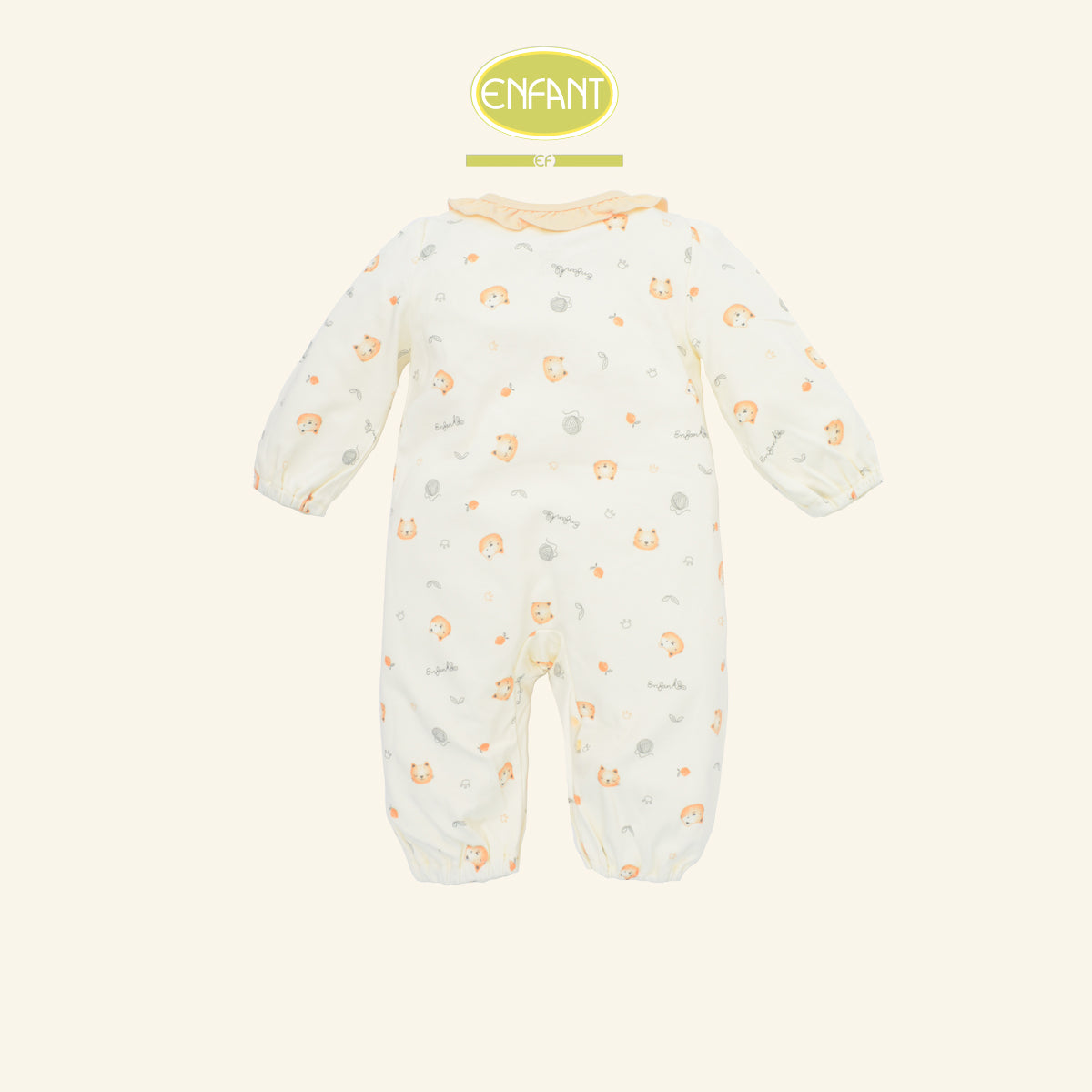 ENFANT GREENชุดบอดี้สูทยาว แรกเกิด-6เดือน แมวเหมียว ER8S33