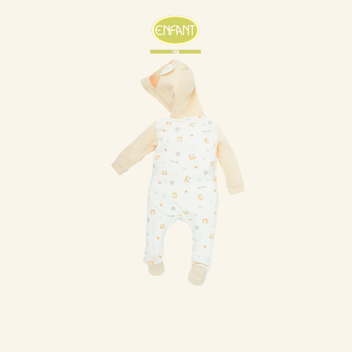 ENFANT GREEN ชุดบอดี้สูท มีฮู้ด คลุมเท้า แรกเกิด-6เดือน ER8S34