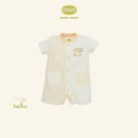 ENFANT ชุดบอดี้สูทขาสั้น ลายม้าโยกสุดคิวท์ ER8S51