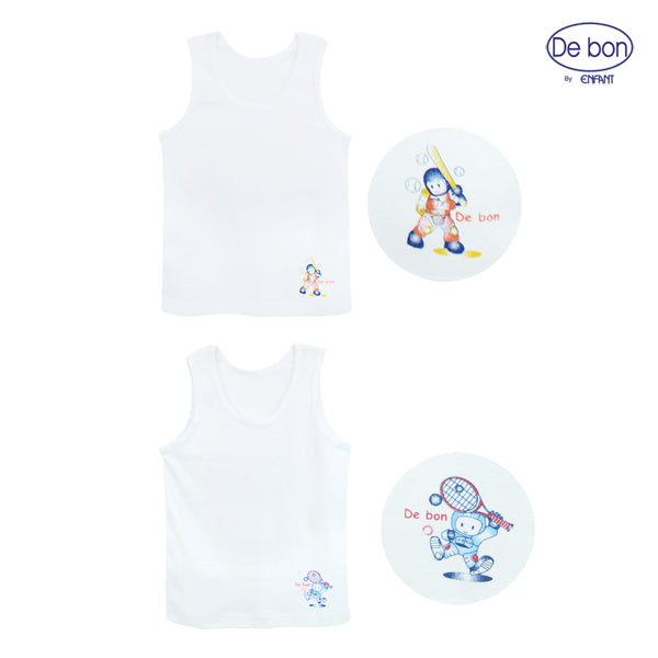 DEBON  เสื้อกล้ามเด็กเล็ก  แพ็ค 2 ตัว