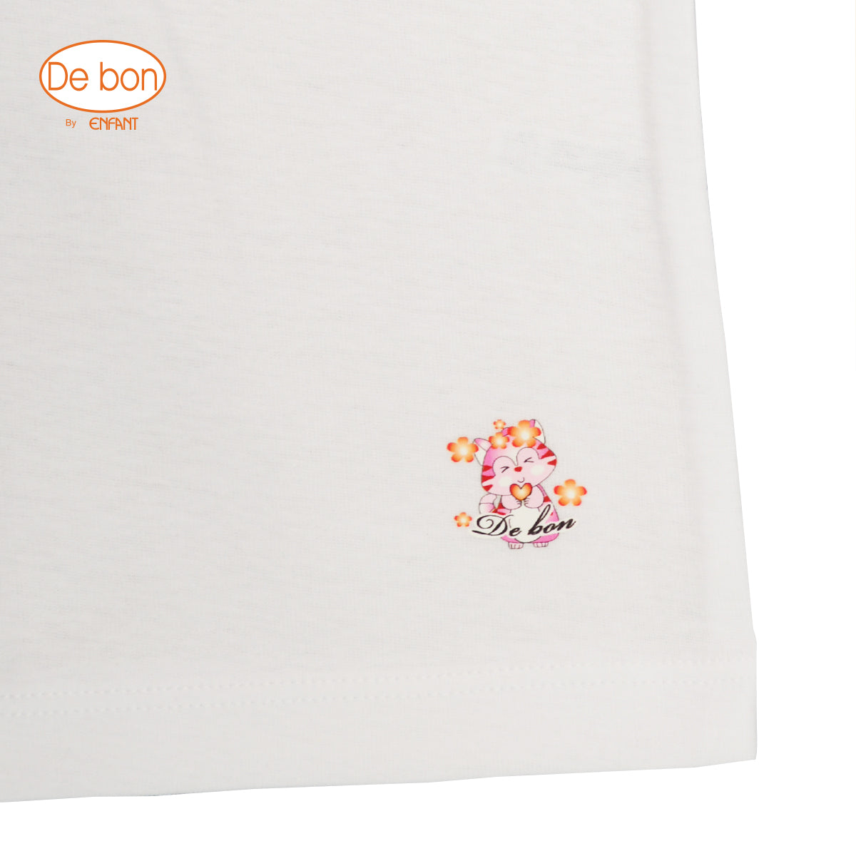 DE BON   เสื้อกล้ามหญิง 1 แพ็ค2ตัว ลายผลไม้-แมว  2-10ขวบ รุ่นEV2R20