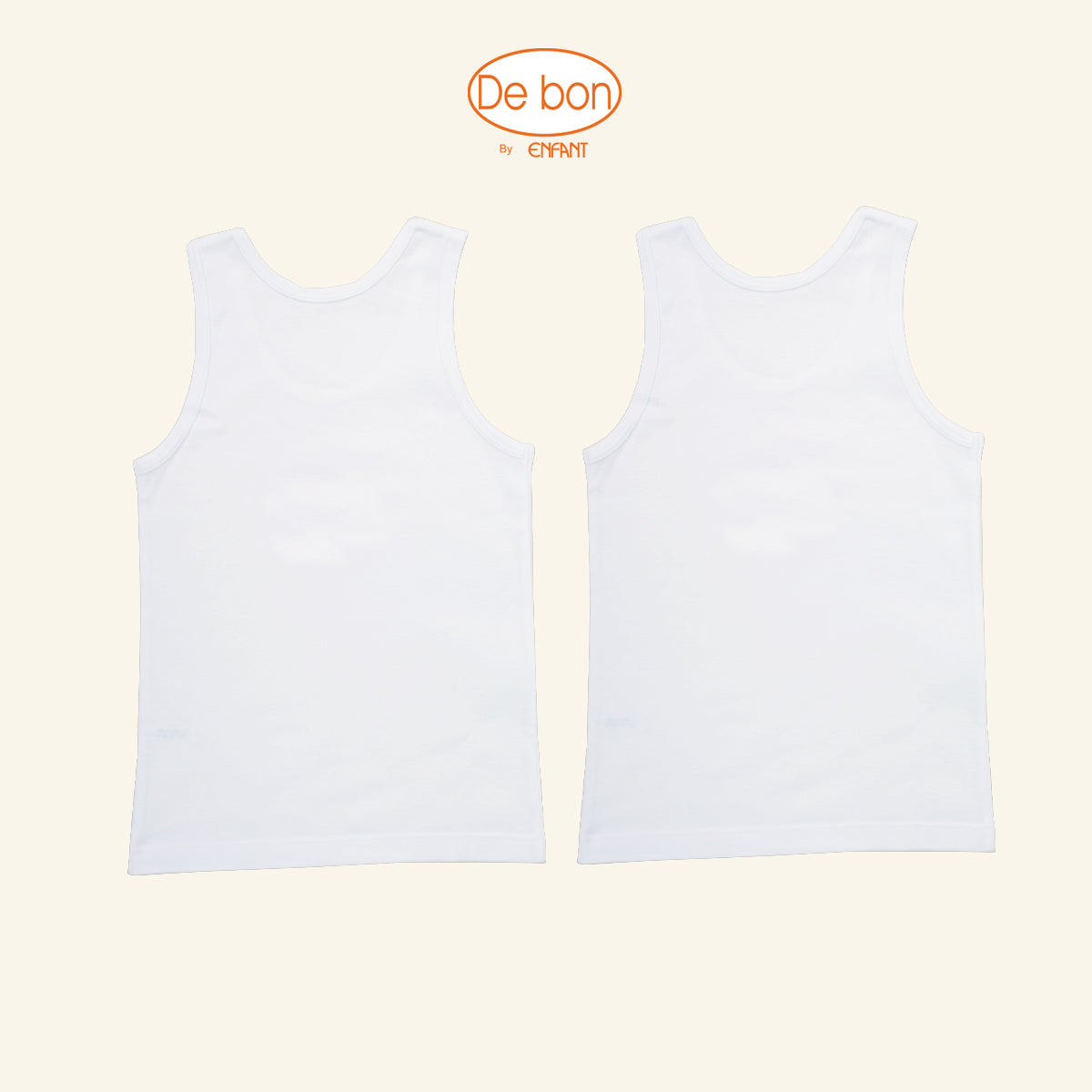 De bon เสื้อกล้าม และ กางเกงบ็อกเซอร์ เด็กผู้หญิงลายแมว แพค 2 ตัว EV2S20/EV3S70