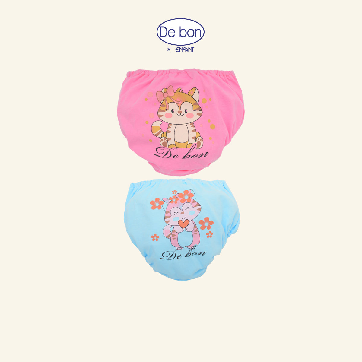 DE BON กางเกงในเด็กผู้หญิง แพ็ค 2 ตัว เริ่ม 2 ขวบ รุ่นEV3R13