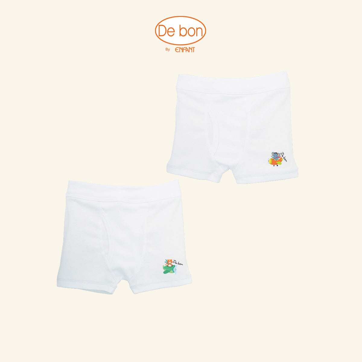 De bon เสื้อกล้าม & บ็อกเซอร์เด็ก (ขายแยกช้ิ้น) สำหรับเด็ก 1 ปี - 10 ปี EV2S30, EV3S60