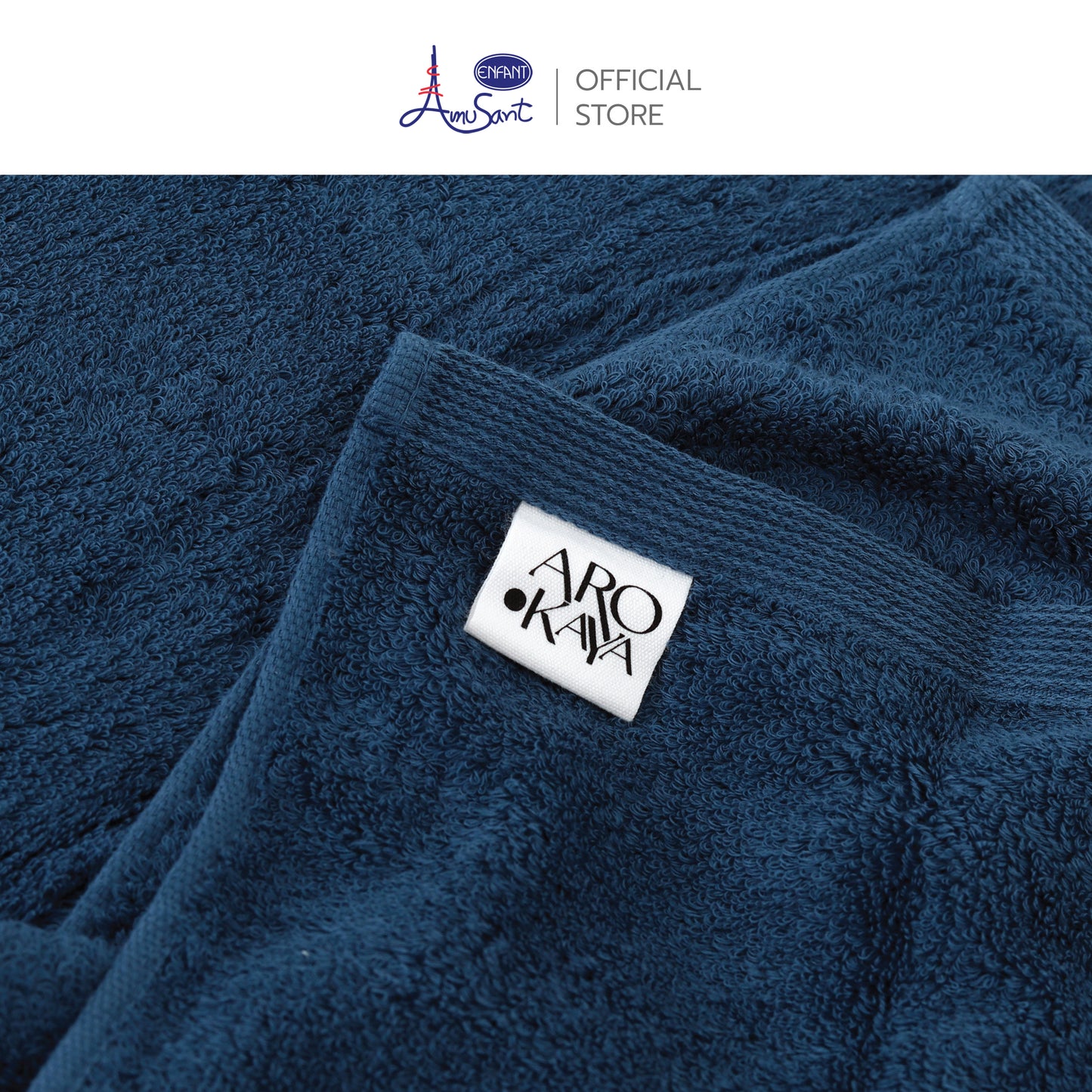 AMUSANT ผ้าเช็ดตัว ผ้าขนหนูคอนตอน 100% SUPER SOFT COTTON AA1512/AA1513